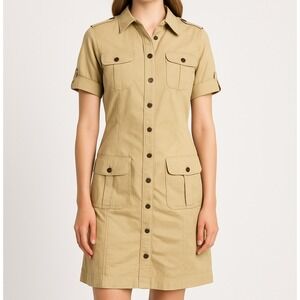 Banana Republic Tan Midi Dress